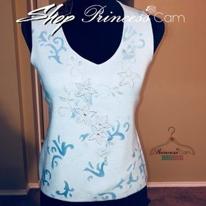 💖Brazil Roxx Designer Embroidered Knit Top Sz S